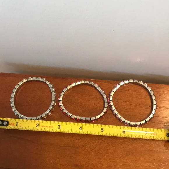 6 Rhinestone Bracelets - Picture 4 of 5